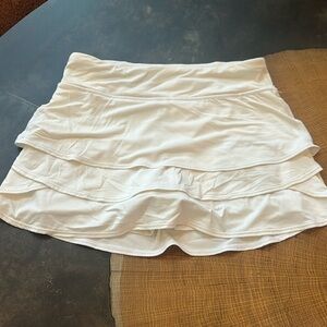 White Athleta Girl Tennis Skirt - L/12